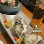 五金 - 白子ポン酢と蒸し牡蠣