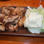 オカヤ食堂 - 若モモ焼鳥です。