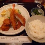 とんかつ　とん加”亭 - 海の幸フライ定食