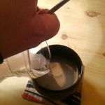 坂の上のそば屋 司 - 冷たい蕎麦湯で割ります