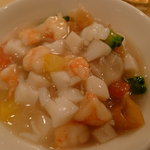 王朝 - 夏野菜と海鮮入り揚げワンタン