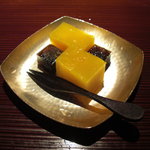 Kappou Yoshizen - 黒糖ゼリーとマンゴーゼリー。