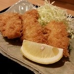 割烹 三日月 - 2016.3)日替わり定食（９００円）の白身魚フライ