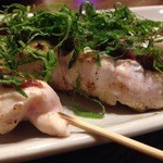 炭焼きダイニング　恵比寿 - 鶏ささみ梅しそ串（さっぱりした串）
