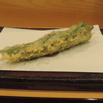 手打蕎麦 松竹庵 ます川 - 万願寺とうがらしの天ぷら