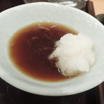 手打蕎麦 松竹庵 ます川 - 天つゆ　大根おろし添え