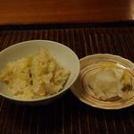 タケノコと伊勢海老の土鍋焚ご飯