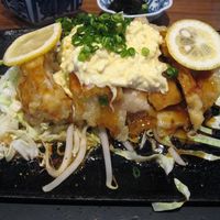 九州の旬 博多廊 大阪店 - 宮崎名物チキン南蛮膳の鶏アップ(2015.11)