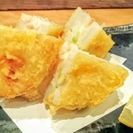 LDH kitchen IZAKAYA AOBADAI - 海老の蓮根挟み揚げ