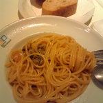 パンと牡蠣のパスタ