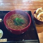 そば屋 案山棒 - 朝そば＋小天丼