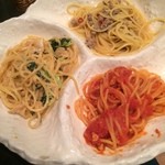 トラットリアあるふぁ - 3種類のパスタ