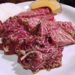 炭火焼肉大阪あじまん - 特上ハラミ・特上カルビ