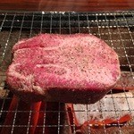 炭火焼肉大阪あじまん - タンステーキ2016