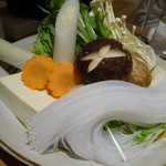 和牛 まつした - 野菜盛り（2016,01）