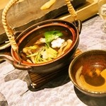 鮨棗 - すっぽんと舞茸の土瓶蒸し