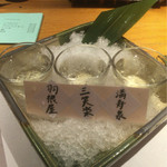 Bettei Kitokito - 富山蔵元三社 大吟醸飲み比べ ¥2,500