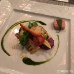 ハクガ - 焼野菜と桜の生麩