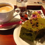 商人蔵カフェ - コーヒー＋抹茶のシフォン