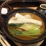 勝しん - どび～ん蒸しマツタケでふたが閉まらん。