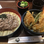 天丼あさひ - 天丼とざるそばセット！