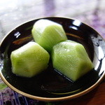 一ノ戸弘法そば - サービスのフルーツ