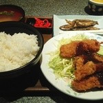 はんぶん - 串カツ定食500円