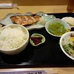 お食事処 栖 - 赤魚のかす漬け定食