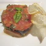 トラットリア ダイ パエサーニ - 自家製ミックス野菜ソテーのフレッシュトマト乗せ（ハーフ）　￥850