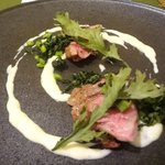 肉料理：仔羊肩ロースのソテー