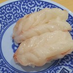 無添くら寿司 - 赤エビ<税込>108円(2016.03.12)