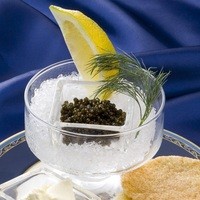 「キャビア（シベリアチョウザメ）」12g｜ブリヌイ添え