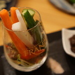 うえだや - 野菜スティック【2016.3月再訪】4320円コース