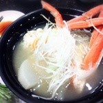 グルメ回転寿司 函太郎 新千歳空港店 - ずわいがにの味噌汁