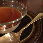 雨音珈琲 - よるごはんプレートのミニデザート（生姜プリン）