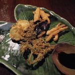 琉球の風 波照間 - 2016年島野菜天ぷら盛り合わせ