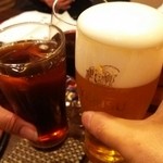 天ぷらふく西 禅と匠 - 乾杯!!