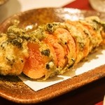 鮨 大照 - タラコの磯辺揚げ（2016年3月：3回目訪問）