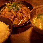 がじゅまる - 裏メニュー「豚しょうが焼き定食」