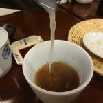 手打ちそば にはち - 蕎麦湯