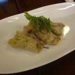 手打ちそば にはち - 焼なす胡麻和え