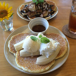 Cafe day - バターミルクパンケーキ フレッシュバナナ＆ホイップ