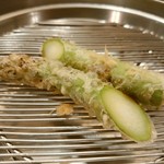 てんぷらと和食 山の上 - アスパラ