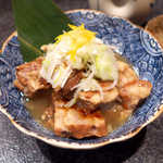 あや菜 - 豚バラナンコツのトロトロ煮（￥880）。醤油味で酒に合う、柚子の風味もイイネ