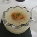 プレヴナンス - 28年2月　玉葱のフラン　雲丹カプチーノソース