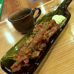 ガラクタ カフェアンドバー - 器がワインの瓶？