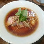 中華そば カリフォルニア - 雉と牛骨らーめんwith出口製麺ｽﾍﾟｼｬﾙ麺 @1,000円(2016.03)