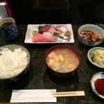 魚盛 - 201603 魚盛  ★本日のランチ(刺身）850円★