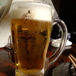 ちゃらりちゃらり - 生ビール（ヱビス）