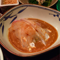 帰燕 - 鯛刺身胡麻タレ